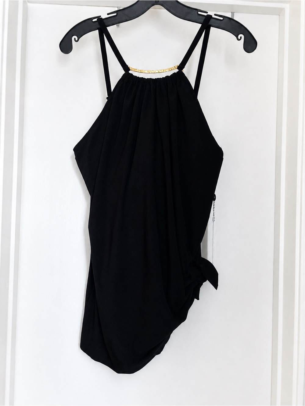 Magicsuit Parker Black Slimming Swim dress Gold Hardware One Piece NWT 10 - Picture 8 of 11